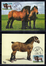 Belgium 950 Maximum Card FDC Ardennes Draft Equine Zayix Stamps 0125M0120 - $7.20