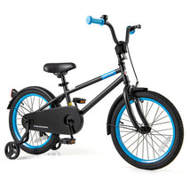 Kids Bike with Adjustable Handlebar and Saddle Black-18 Inches - Color: Black -  - €189,34 EUR