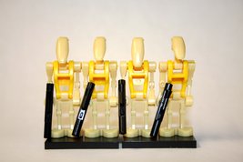 Battle Droid Set Of 4 Yellow Star Wars Minifigure Custom - $6.50