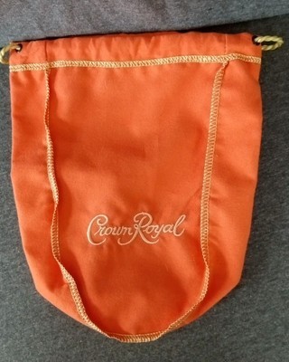 CROWN ROYAL PEACH LIMITED EDITION 750 ML BAG 9&quot; WITH DRAW STRING - NEW - $12.50