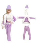 2 Set Princess Fashion Winter Outfit Party Clothes For Barbie Doll 1/6 Toys - £10.08 GBP