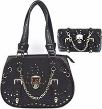Texas West Women&#39;s Skull Rhinestone Chain Concealed Carry Handbag Purse (Crossbo - £22.94 GBP+