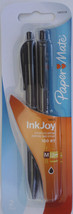 PAPERMATE INKJOY 100RT BALL POINT PEN BLACK Ink  Medium 1.0mm 2 Pens/Pack - £2.22 GBP