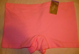 Secret Treasures Women&#39;s Boyshort Panties Size Small Pink W Embossed Flowers - £7.84 GBP