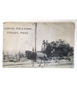 Looking for a Home, Chelsea MA  RPPC Chelsea Conflagration 1908 Horse &amp; ... - £11.80 GBP