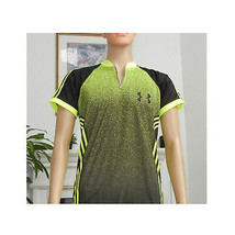 Henley Shirt Elegant Colorful Gradient Design   T-Shirt with Stripes for Men Sub - £15.55 GBP+