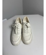Vince Leather Platform Sneaker White Chunky Tennis Shoe 9.5 - $313.79 MXN