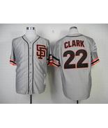 SF Giants #22 Will Clark Jersey Old Style Uniform Gray - $45.00