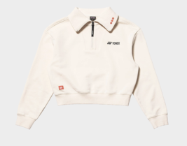 YONEX 24S/S Women&#39;s Crop Long-sleeve Sweatshirt T-shirt Sports Cream 245... - £67.10 GBP