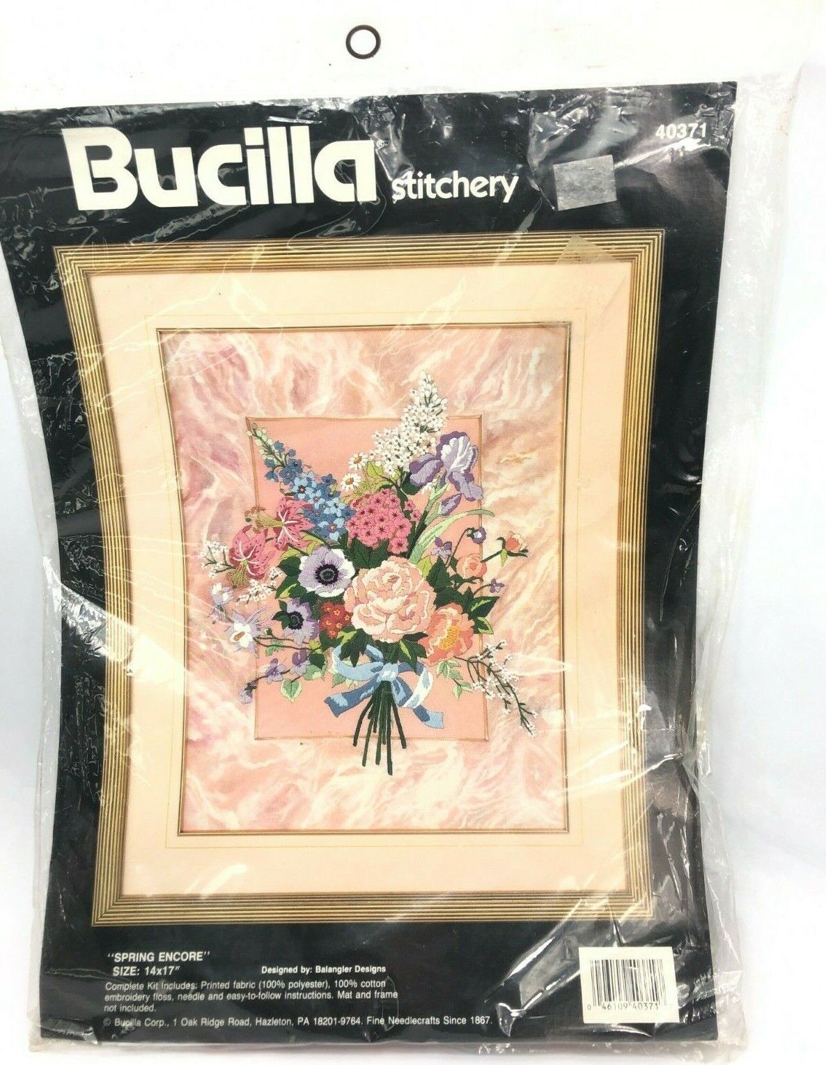 Primary image for Bucilla Spring Encore New/Unopened Stichery Needlepoint 40371 Vintage 14 x 17