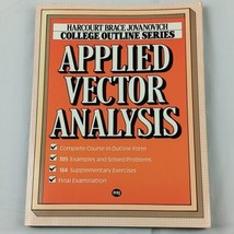 Applied Vector Analysis by Kenneth J. Hsü (1984, Trade Paperback)  - $12.19