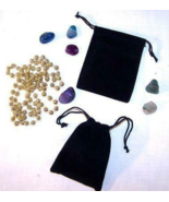 12 LARGE 4 IN BLACK VELVET DRAWSTRING STORAGE JEWELRY BAGS soft bag coin... - $6.64