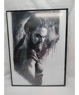 Framed Khal Drogo Game Of Thrones Charcoal Portrait 12&quot; X 16&quot; - $47.54 CAD