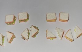 Dollhouse Tuna And Egg Salad Loose Sandwiches Doll Lunch Sandwiches - £6.96 GBP