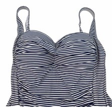 Niptuck Swim One Piece Swimsuit Bikini Size 8 Blue White Striped Multi Fit Cup - £15.02 GBP