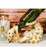 Ebros Gift Safari Drunken Long Necked Giraffe Wine Bottle Holder Caddy F... - $511.60 MXN