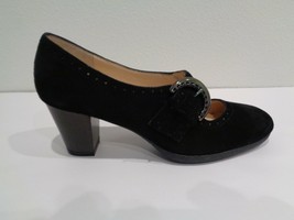 Amalfi by Rangoni Size 6 M NINON Black Suede Mary Janes Heels New Womens Shoes - £117.91 GBP