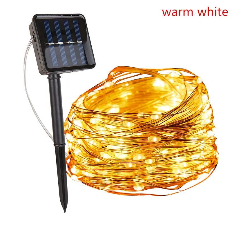 New Year LED Outdoor Solar Lamp Fairy String Light Gar 5M/10M/20M Waterproof Sol - £126.43 GBP
