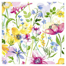 Paper+Design Flower Print Luncheon Napkins - Flower Meadow - £25.85 GBP