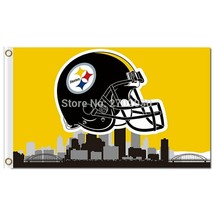 Pittsburgh Steelers Flag 3x5ft Banner Polyester american football steelers029 - £12.34 GBP