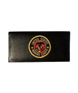 New US Marines Design Leather Checkbook Cover - £17.58 GBP