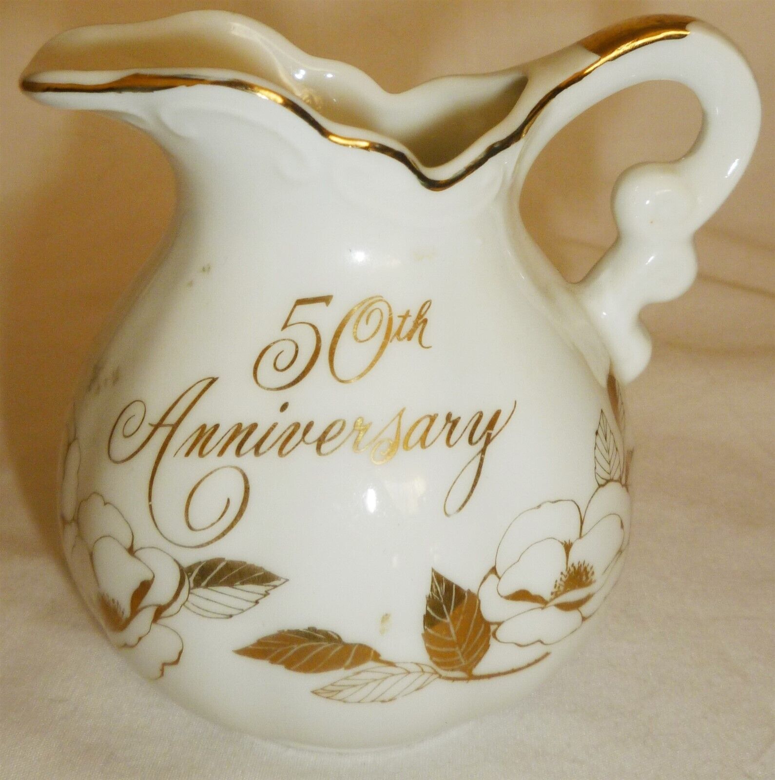 VINTAGE GEORGIAN GEORGE GOOD JAPAN CREAMER 50TH ANNIVERSARY - $12.00