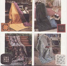 45&quot; x 72&quot; Quilt Folds Into 18&quot; Pillow Ann Boyce Quillow Sew Pattern Uncut - $13.99