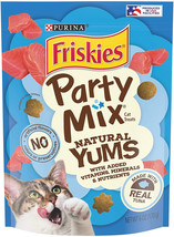 Friskies Party Mix Natural Yums Cat Treats Made with Real Tuna 36 oz (6 x 6 oz)  - £40.19 GBP
