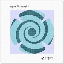 Pepita Needlepoint kit: Yarmulka Spiral 4, 7&quot; x 7&quot; - £39.91 GBP+