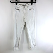 Ann Taylor LOFT Womens Jeans Curvy Skinny Stretch White 0/25 - £15.11 GBP