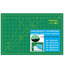 12&quot; X 18&quot; Art Self Healing Pvc Cutting Mat, Double Sided, Gridded Rotary... - $16.99