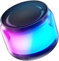 Portable Bluetooth Speakers with Colorful Lights Loud Sound Small Bluetooth Spea - £19.82 GBP