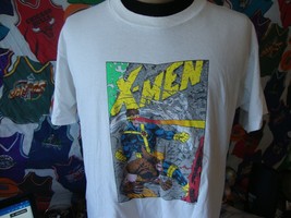 Vintage 1991 X-Men Marvel Comics 90&#39;s tee White T Shirt XL - £350.57 GBP