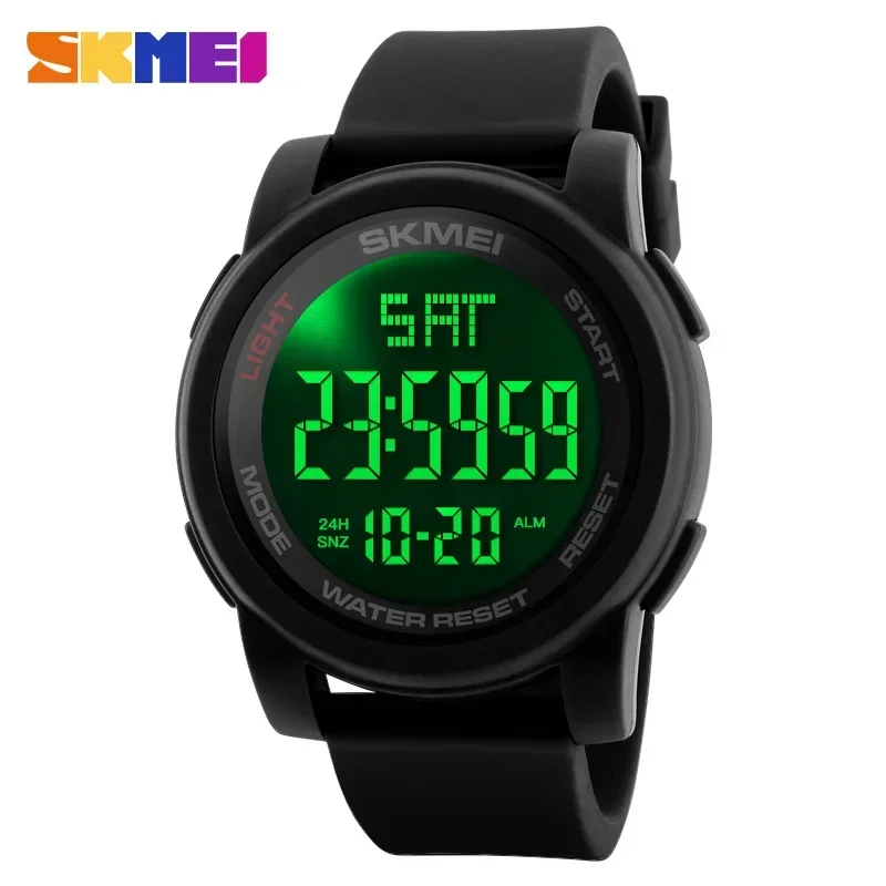 Ion digital watch reloj hombre sport watch men alarm clock 5bar waterproof watches 1257 thumb200
