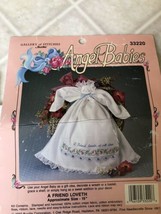 Bucilla Embroidery Kit #33220 ANGEL BABIES A Friend Loveth 15" Partly Completed - $16.12