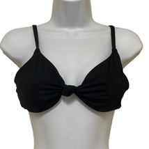 Andie Swim Womens XL The Santorini Bikini Top Black Knot Twist Front NWT - $32.71