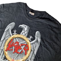 Vintage 2005 Slayer Silver Eagle Thrash Metal Rock Men&#39;s T Shirt Size XL... - £36.49 GBP