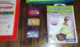 Leap Frog leap pad learning system  4 BOOKS &amp; 4 Cartridges TESTED Backpack - £31.96 GBP