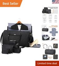 Garment Bags with 6 Set Packing Cubes, Garment Convertible Weekender Bag... - $75.22