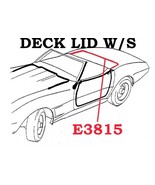 1968-1975 Corvette Weatherstrip Deck Lid Convertible USA - £61.21 GBP