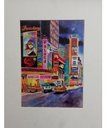 Vintage 1998 Steven Lee Theater District Watercolor Painting Signed  - $208.68 CAD