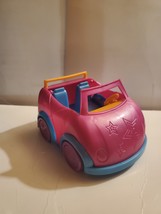 Mattel Polly Pocket 2009 Dark Pink Convertible Car  - $95.18 MXN