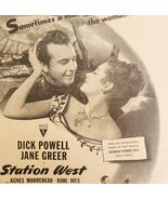 Station West Movie Film 1948 Advertisement Dick Powell Burl Ives Cinema ... - €25,56 EUR