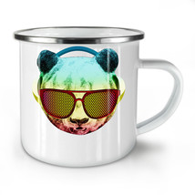 Music Fan Panda Bear NEW Enamel Tea Mug 10 oz | Wellcoda - £18.28 GBP