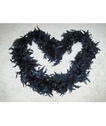 Black Boa Feathers Show Girl Roaring 20&#39;s Wrap Costume Plays Theater  72... - £7.98 GBP