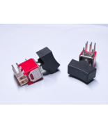 2X 4MD1R102M6QES Dailywell ON-ON DPDT Rocker Switch 3A Right Angle Throu... - $92.66 MXN