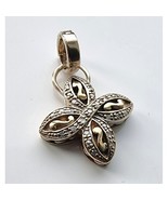 VINTAGE 925 STERLING SILVER CZ CROSS PENDANT AT - €65,41 EUR