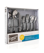 Gibson Home South Bay 65 Piece Stainless Steel Flatware Service Set with... - £67.37 GBP