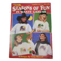 Seasons of Fun in Waste Canvas Cross Stitch Leaflet Leisure Arts 2771 Ho... - $9.89