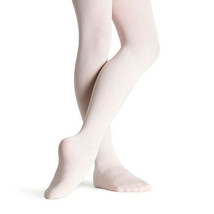 Body Wrappers C80 White Girl&#39;s Size Medium/Large (8-14) Full Footed Tights - £5.60 GBP